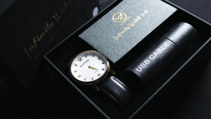 Infinity Watch V2 - Silver Case White Dial Version (Gimmick and Online Instructions) by Bluether Magic
