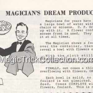 MAK Magic Magician's Dream Instruction Sheet