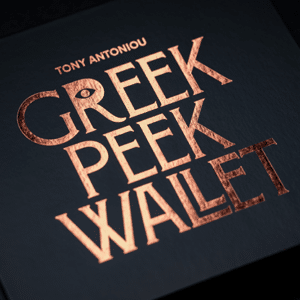 Greek Peek Wallet by Tony Antoniou