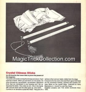 MAK Magic Chinese Sticks Catalog Description