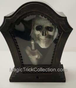 Gemmy Animated Tapping Skeleton Tombstone Lights Up Halloween