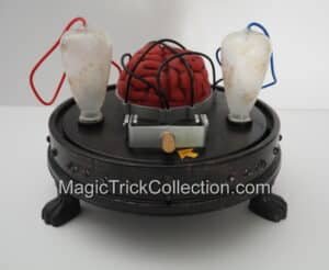 GEMMY Halloween Animated Mad Scientist Brain Switch Prop Lights Up Talks