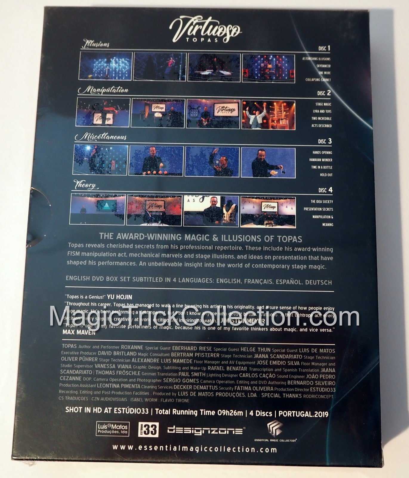 Virtuoso DVD by Luis de Matos and Topas - MagicTrickCollection.com Rare & Vintage Collectible Magic Tricks