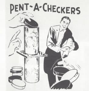 MAK Magic Penta Checkers Instructions - MagicTrickCollection.com Rare & Vintage Collectible Magic Tricks