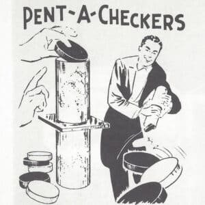 MAK Magic Penta Checkers Instructions - MagicTrickCollection.com Rare & Vintage Collectible Magic Tricks
