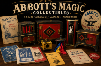 Explore abbotts magic collectibles vintage apparatus company history craftsmanship notable props collector appeal for building a meaningful collection | magic trick collection