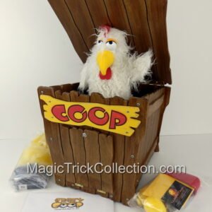 Wolf's Magic Crazy Coop is a highly sought-after, magic prop created by master craftsman Chance Wolf designed primarily for children's and family shows