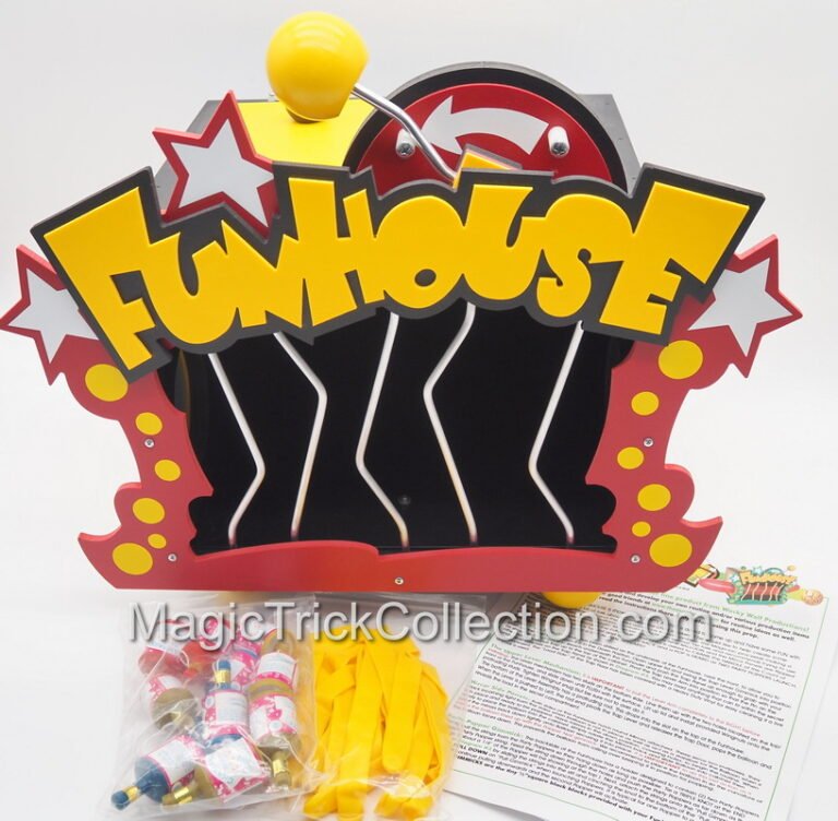 The Wacky Wolf Funhouse is a premium, professional comedy magic prop manufactured by ⁠Wolf's Magic for children entertainers and magic collectors