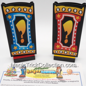 Wolf's Magic Micro Hip Hop Magician is a highly collectible, scaled-down version of the Wacky Wolf Hip Hop Magician stage magic prop created by Chance Wolf
