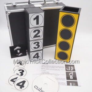 Cubes! by Caramba Magic is a highly regarded, modern adaptation of the classic "Cube-A-Libre" parlor illusion by P.T. Selbit known as "Bewildering Blocks
